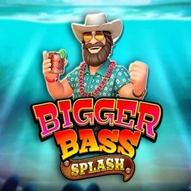 Bigger Bass Splash slot logo by Pragmatic Play at Wolf Casino