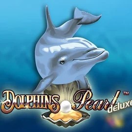 Dolphins Pearl Deluxe online game logo by Novomatic on wolfcasino.gr