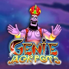 Genie Jackpots slot logo by Blueprint Gaming at Wolf Casino