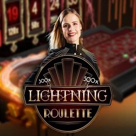 Live Casino logo of Lightning Roulette from Evolution at Wolf Casino