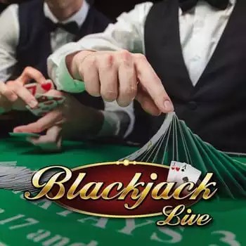 Official Live Casino logo: Live Blackjack by Evolution at Wolf Casino