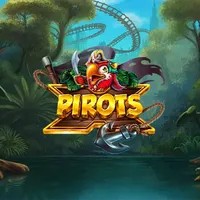 Pirots X slot logo by ELK Studios at Wolf Casino